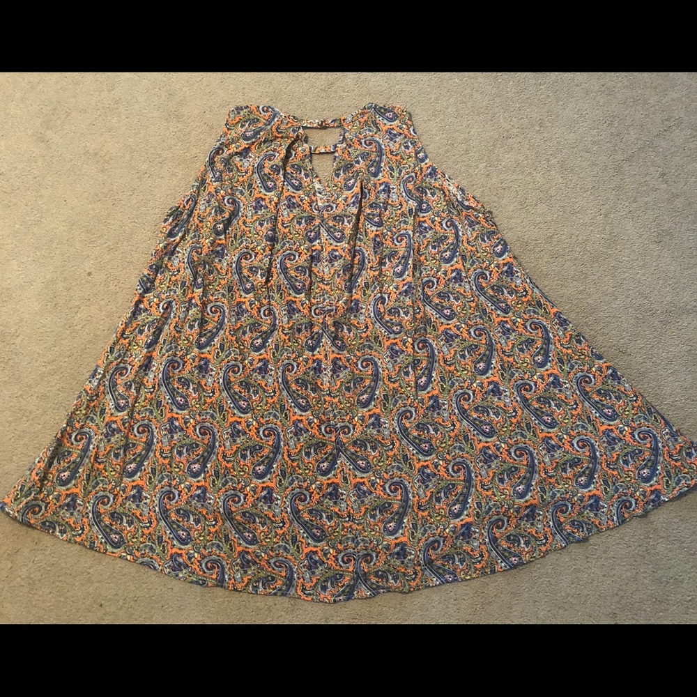 Paisley patterned swing dress size large